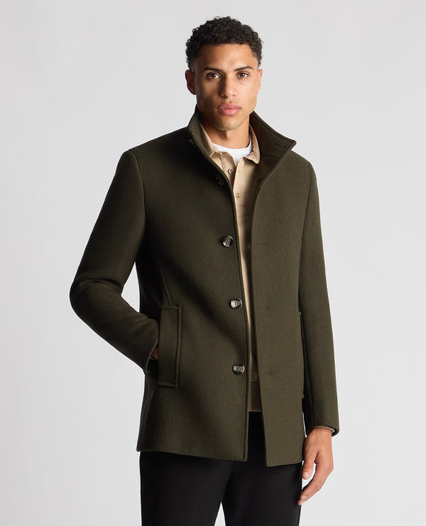 Remus Uomo Jonah Overcoat Moss