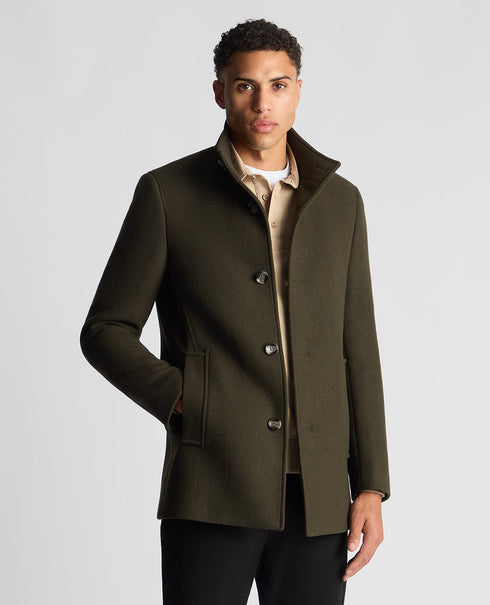 Remus Uomo Jonah Overcoat Moss