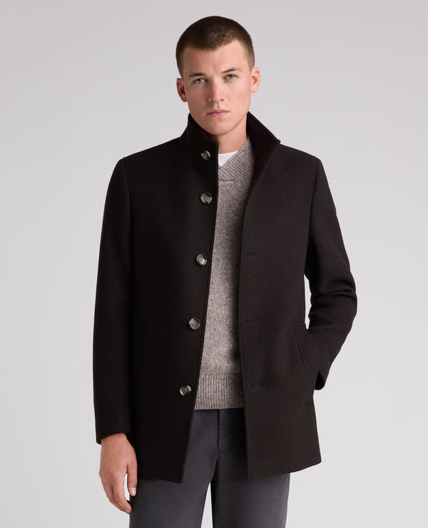 Remus Uomo Jonah Overcoat Brown