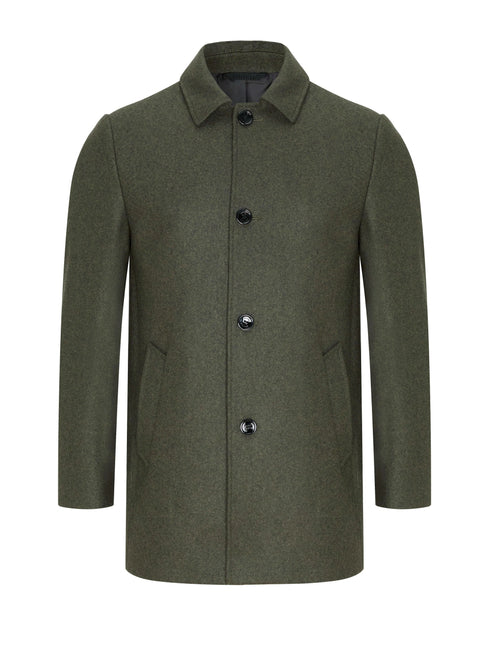 Daniel Grahame Bales Overcoat Moss