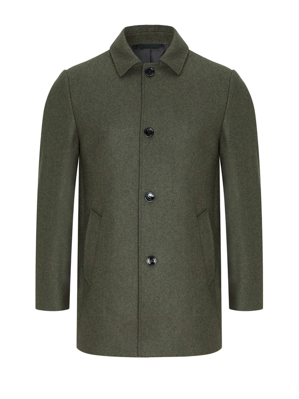 Daniel Grahame Bales Overcoat Moss