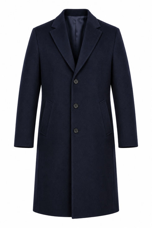 Daniel Grahame Bales Overcoat Navy
