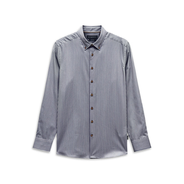 Bugatti Stripe Shirt Navy