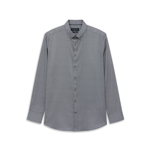 Bugatti Printed Shirt Beige