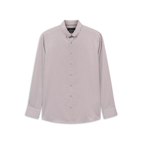 Bugatti Printed Shirt Brown