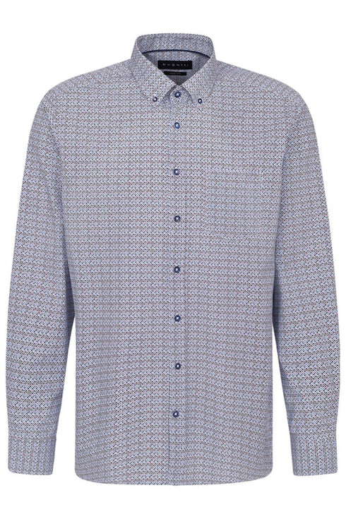 Bugatti Printed Shirt Blue