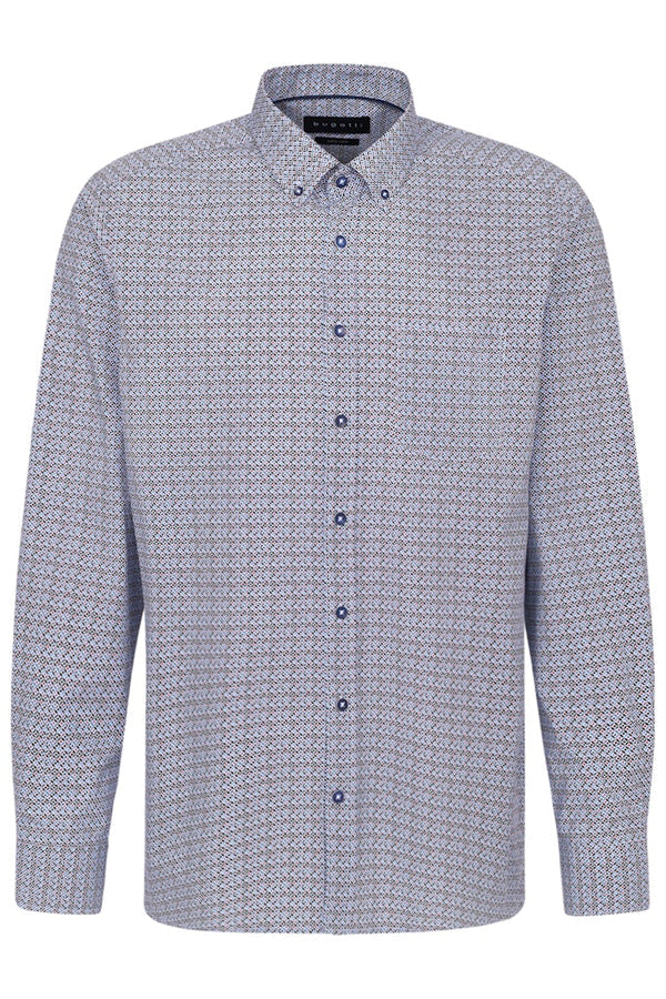 Bugatti Printed Shirt Blue