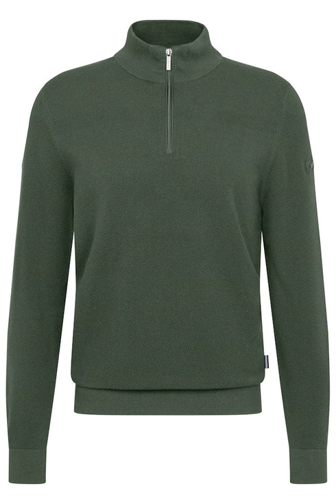 Bugatti Half Zip Knitwear Green