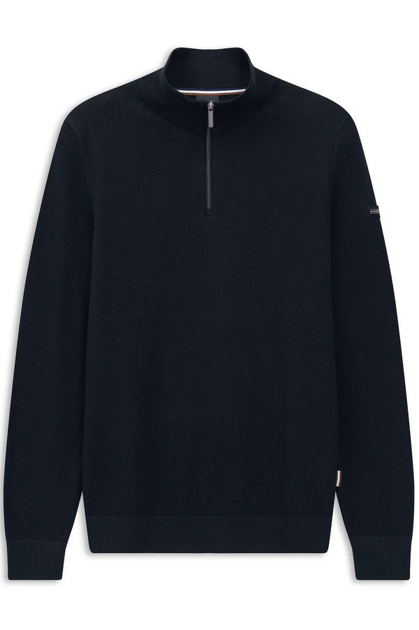 Bugatti Half Zip Knitwear Navy