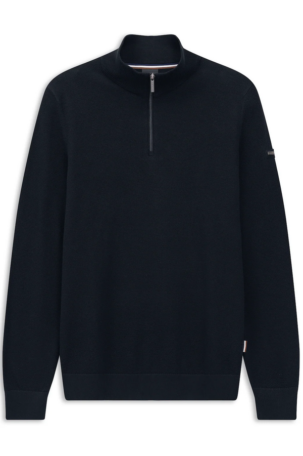 Bugatti Half Zip Knitwear Navy