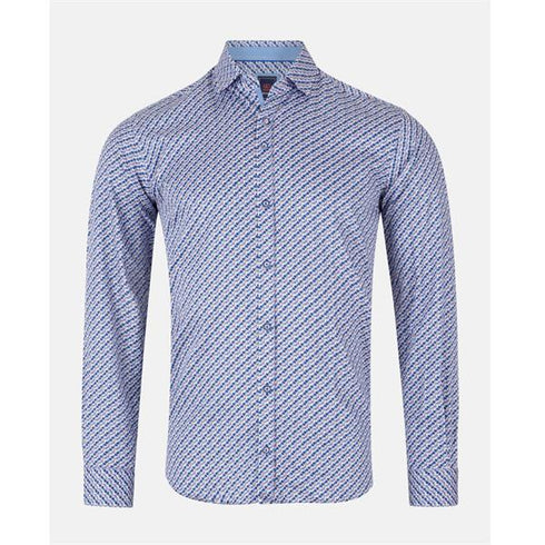 Andre Dallas Printed Casual Shirt Purple