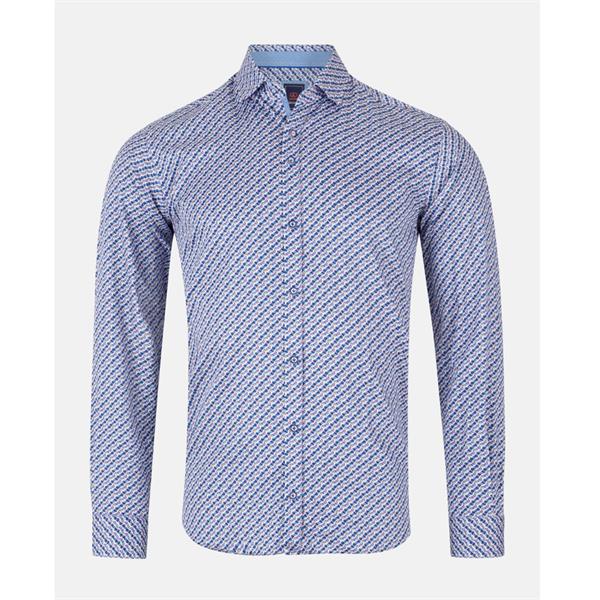 Andre Dallas Printed Casual Shirt Purple