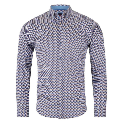 Andre Georgia B/D Printed Casual Shirt Gold