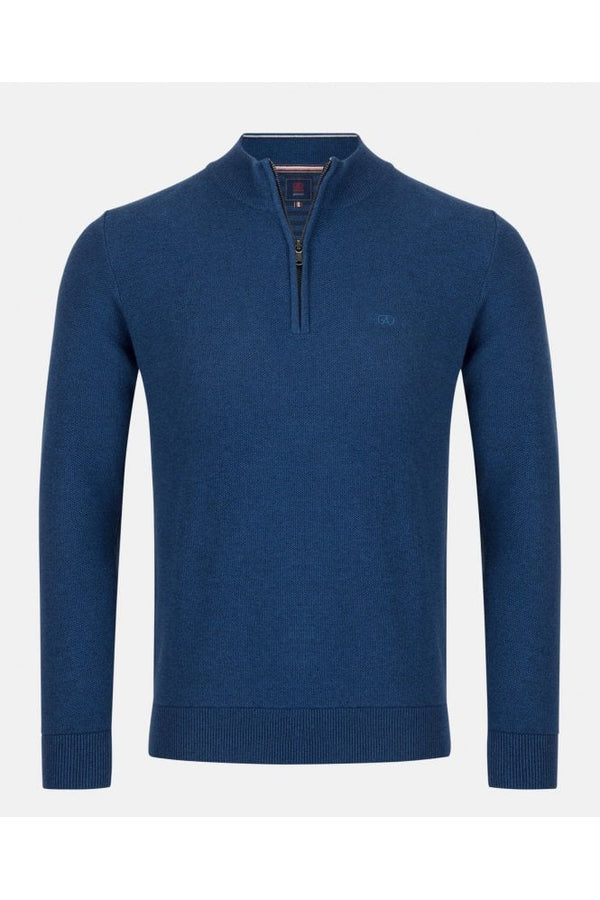 Andre Madrid 1/4 Zip Knitwear Ink