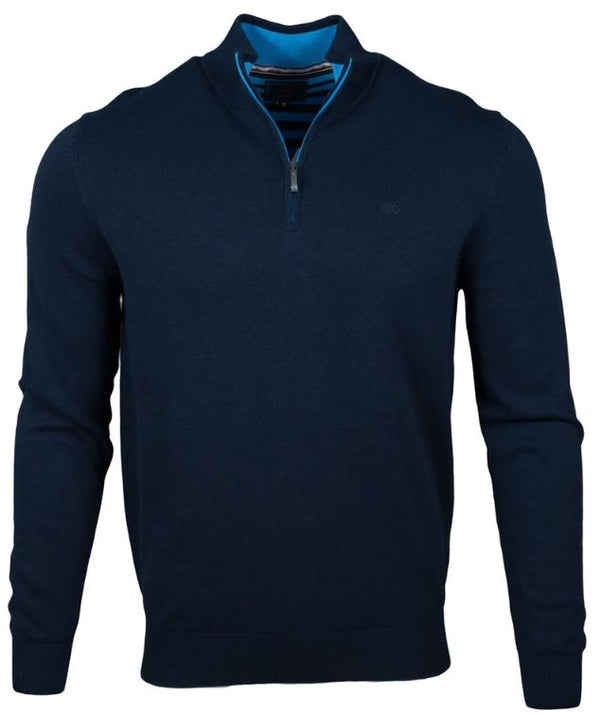 Andre Tory Half Zip Knitwear Navy