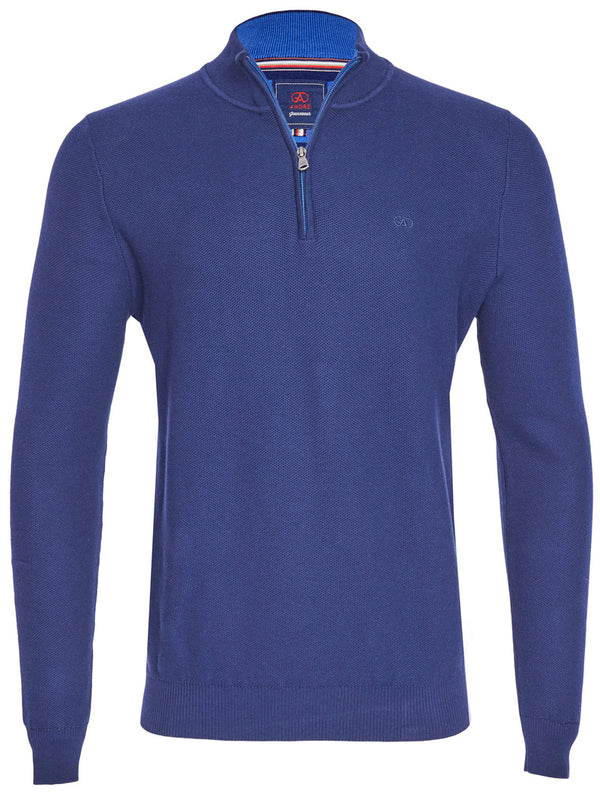 Andre Aran 1/4 Zip Up Knitwear Ink