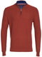 Andre Aran 1/4 Zip Up Knitwear Rust