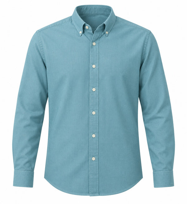 6Th Sence Printed Shirt Turquoise