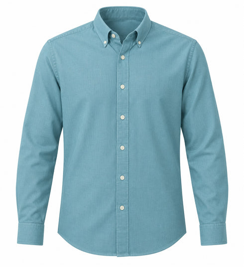 6Th Sence Printed Shirt Turquoise