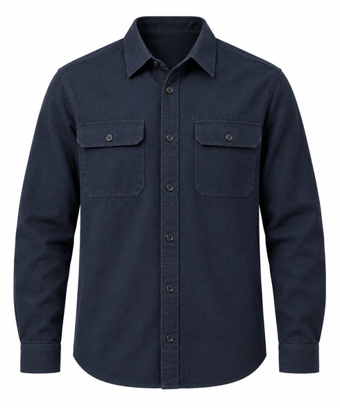 6Th Sence Overshirt Navy