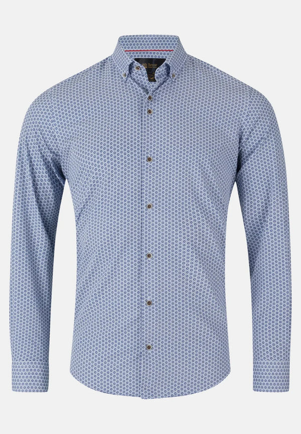 6Th Sence Printed Shirt Royal