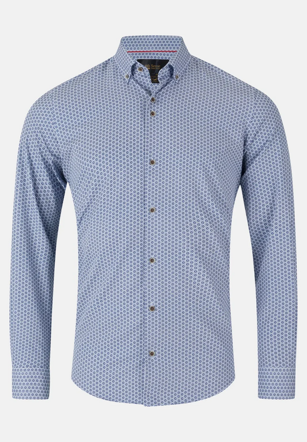 6Th Sence Printed Shirt Royal