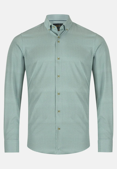 6Th Sence Printed Shirt Moss