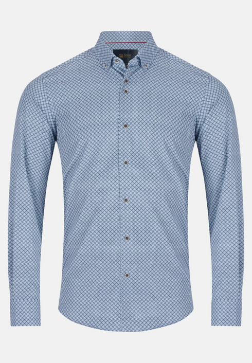 6Th Sence Printed Shirt Ice Blue