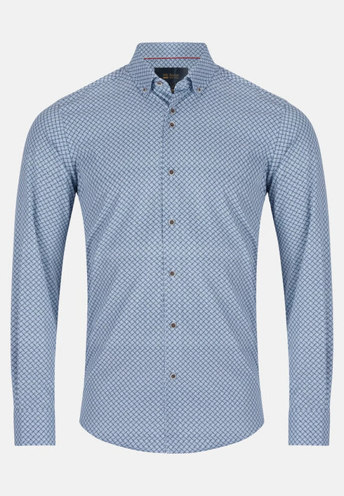 6Th Sence Printed Shirt Ice Blue