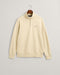 Gant Reg Shield Half Zip Sweat Top Cream