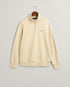 Gant Reg Shield Half Zip Sweat Top Cream