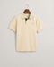 Gant Contrast Pique S/S Polo Tee Shirt Cream