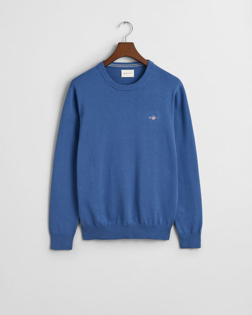 Gant Classic Cotton C/N Knitwear Blue