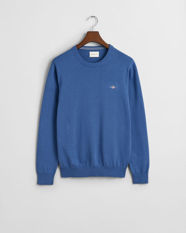 Gant Classic Cotton C/N Knitwear Blue