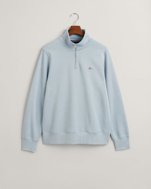 Gant Reg Shield Half Zip Sweat Top Blue