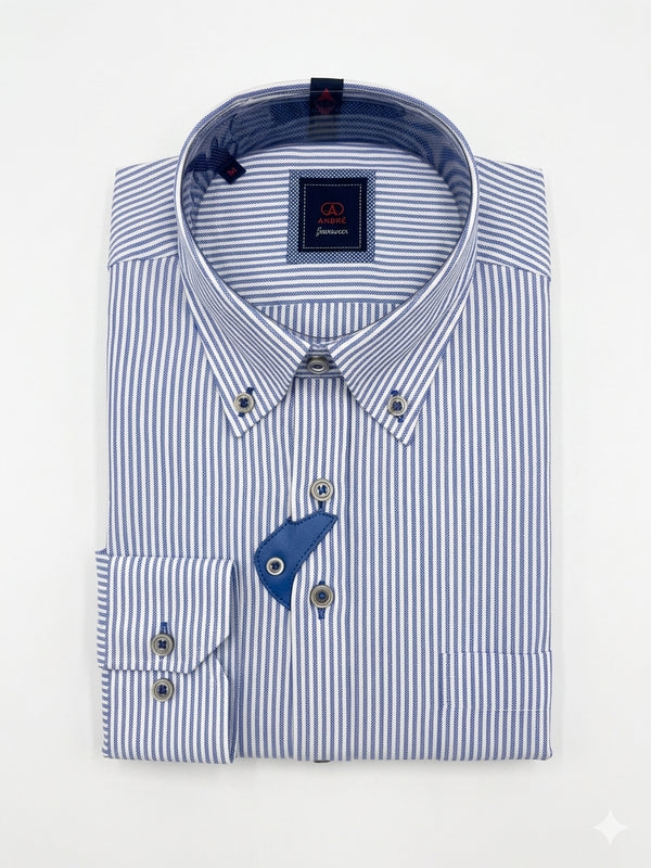 Andre Ls Casual Shirt Blue