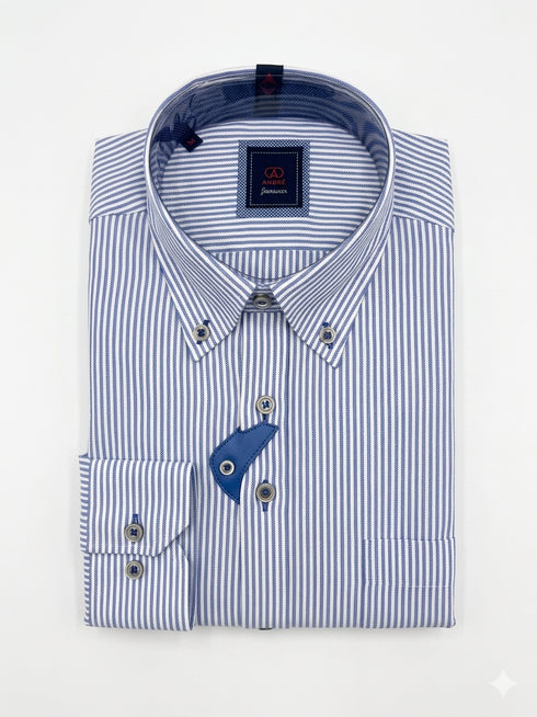 Andre Ls Casual Shirt Blue