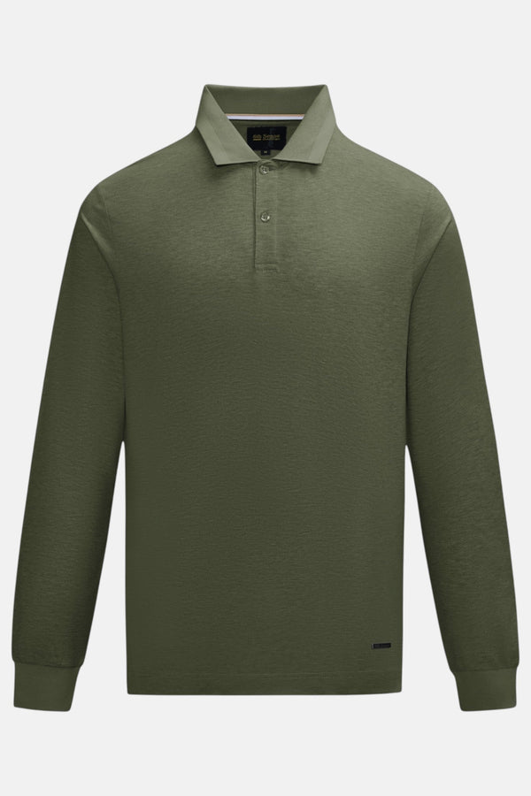 6Th Sense Define L/S Polo Olive