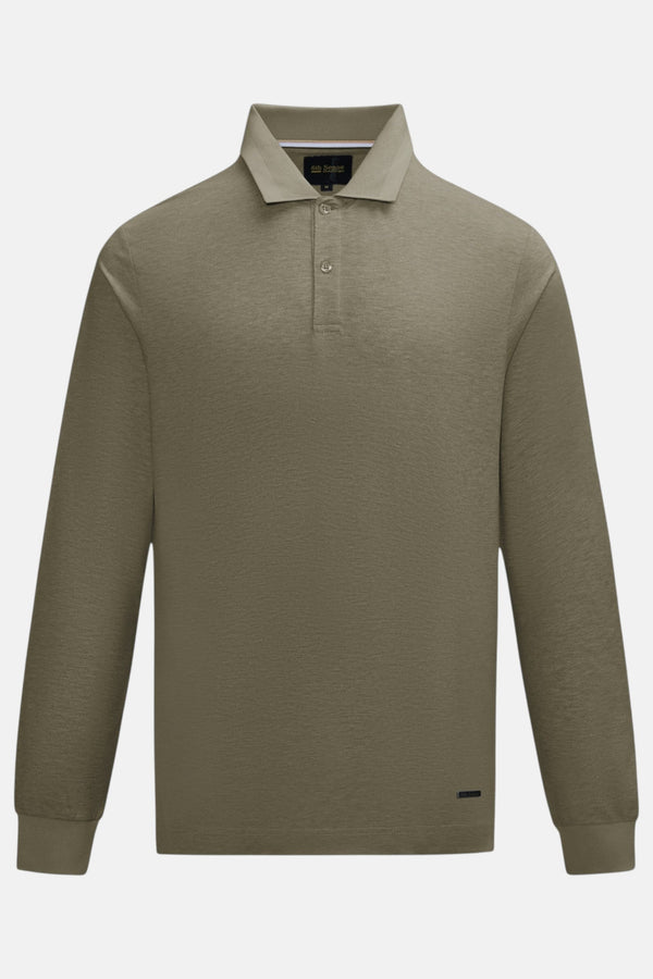 6Th Sense Define L/S Polo Taupe