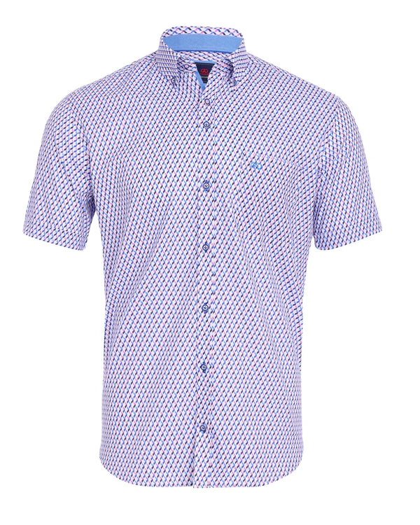 Andre Ss Printed Shirt Pink