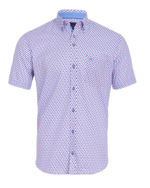 Andre Ss Printed Shirt Pink