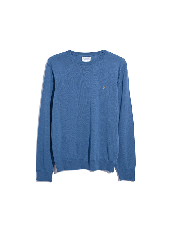 Farah R/N Merino Knitwear Blue