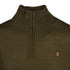 Farah Merino Half Zip Knitwear Green