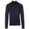Farah Merino Half Zip Knitwear Navy