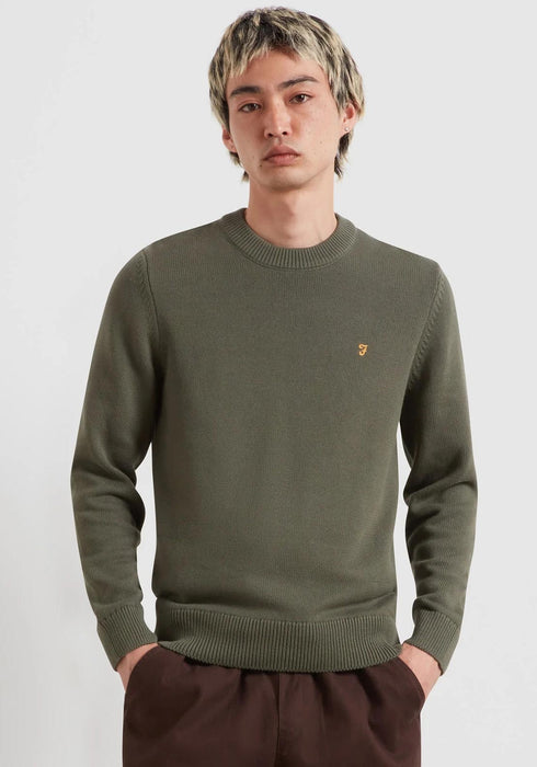 Farah Shepard Crew Sweater Rosemary