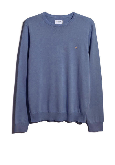 Farah Mullen R/N Knitwear Blue