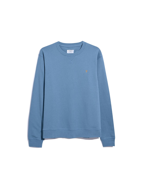 Farah Tim R/N Sweat Top Midblue