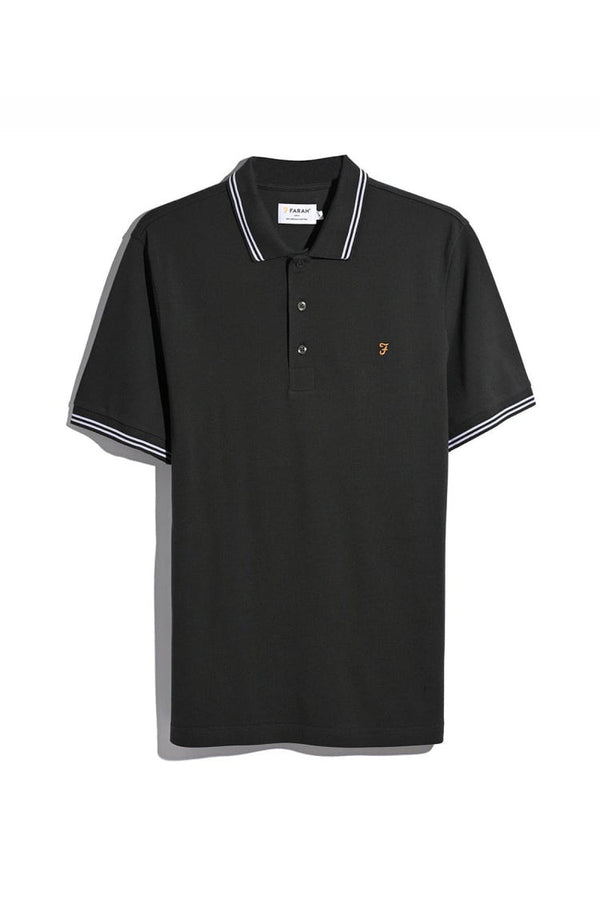 Farah Bowes Tipping Polo T.Shirt Charcoal