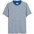 Farah Danny Stripe S/S Tee Shirt Blue Multi Stripe
