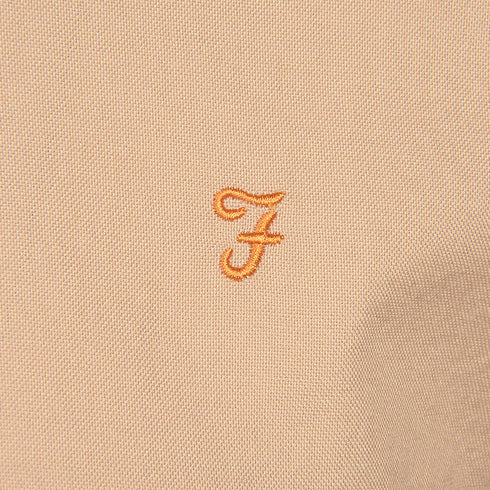 Farah Brewer Ls Shirt Beige